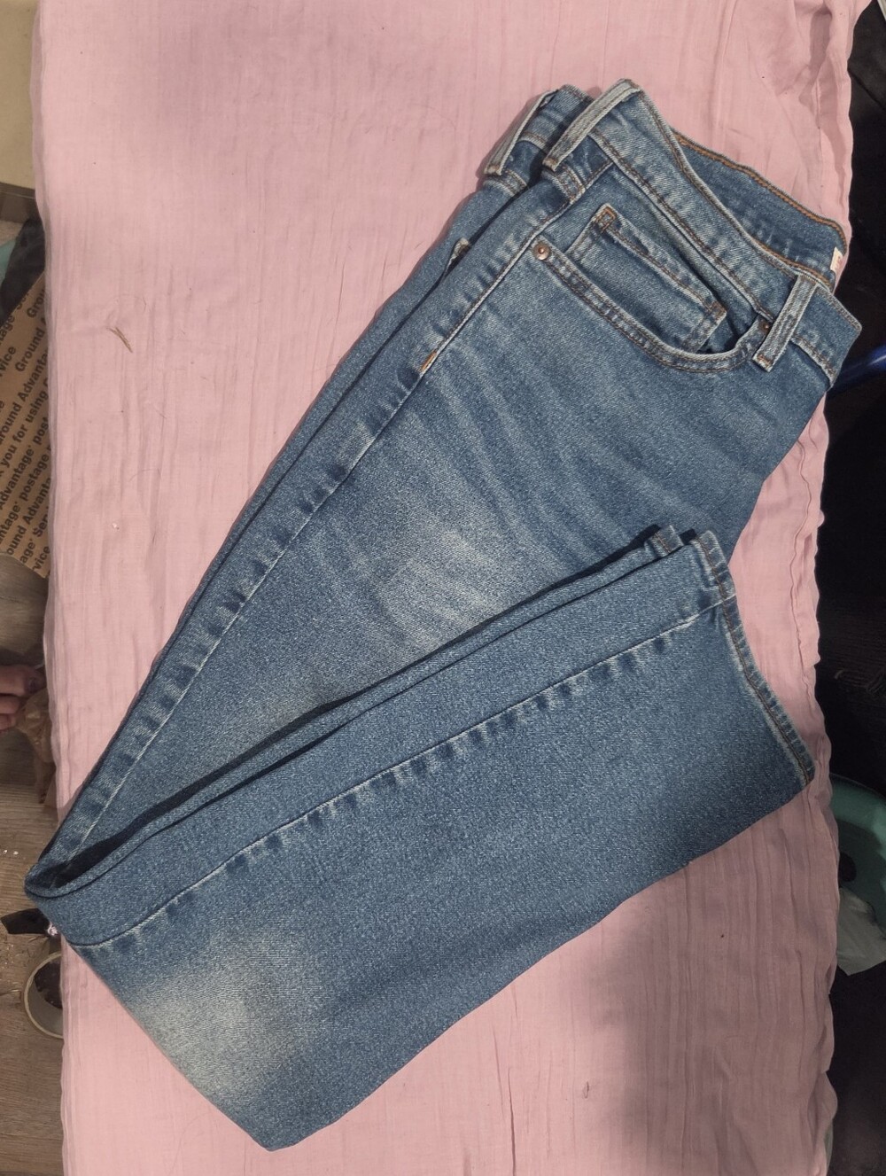 Men's 36x32 Signature by Levi Strauss Light Blue Slim Jeans Excellent Condition